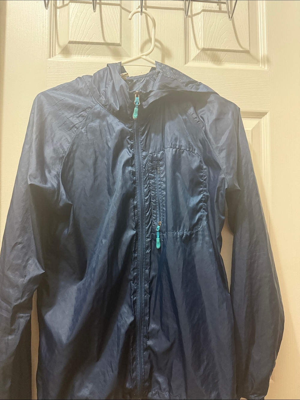 Lightweight Navy Windbreaker Jacket -WomeN